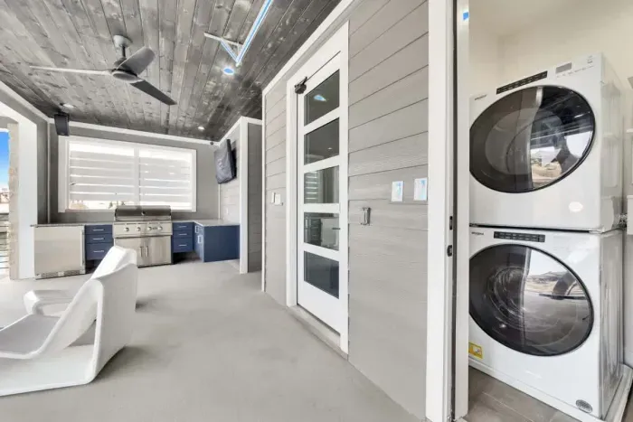 Fully equipped laundry space to refresh your clothes during your stay.