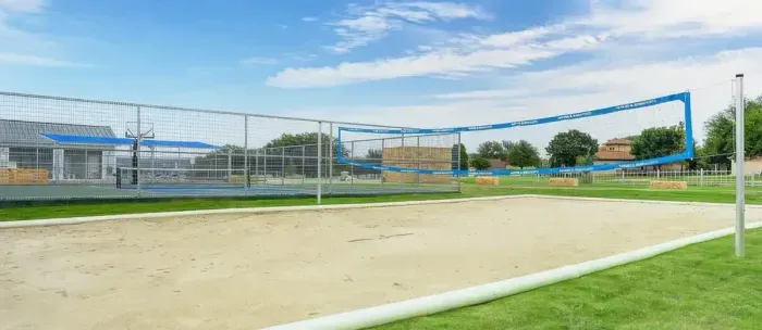 Sand volleyball court available to use!