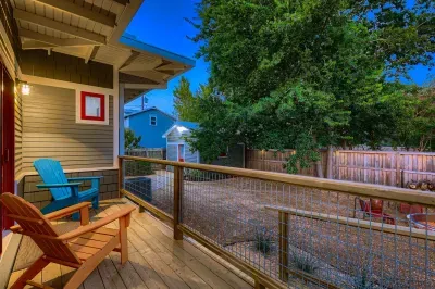 Relaxing porch with seating to enjoy morning coffee or evening sunsets.