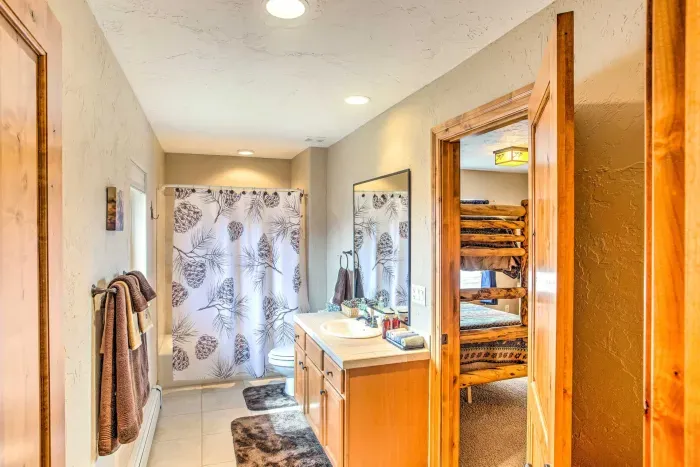 Step into a rainfall shower with endless hot water, ready to recharge you after a day of exploring.