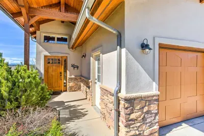 Welcoming home with an inviting front door.