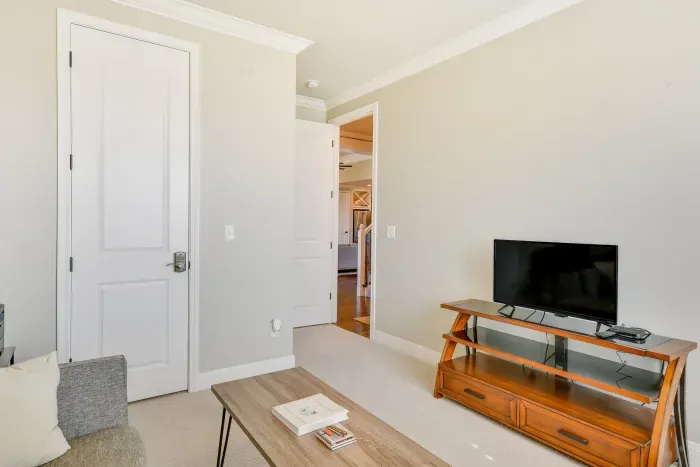 Spacious workspace with natural lighting.