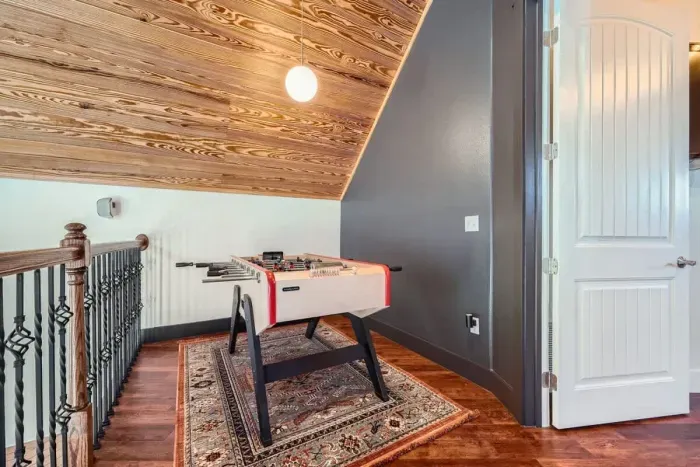 Compete in a little foosball before you get the day's adventures started!