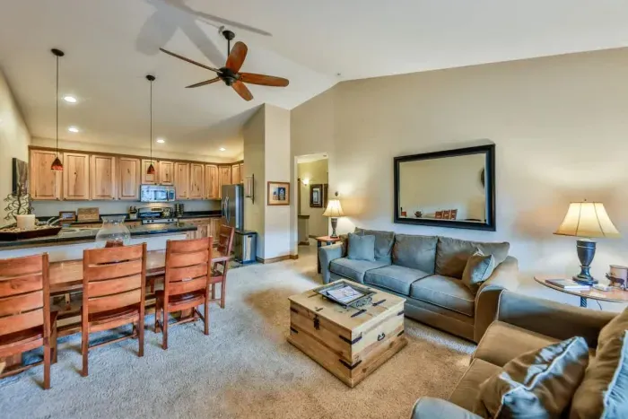 4. Inviting living space with warm lighting and thoughtfully chosen accents.