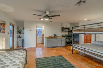 A warm and welcoming space with enough beds for a peaceful stay.