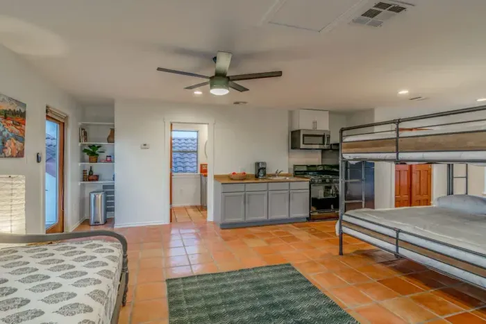 A warm and welcoming space with enough beds for a peaceful stay.