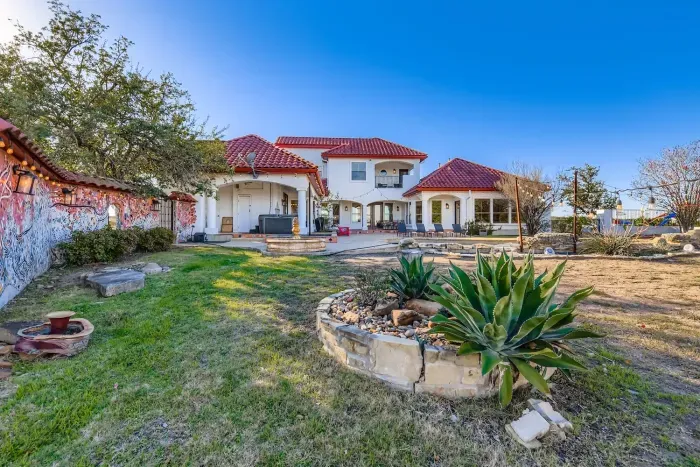 Hill Country backyard views.