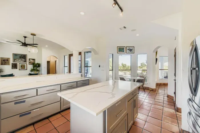 Kitchen with ample counter space.
