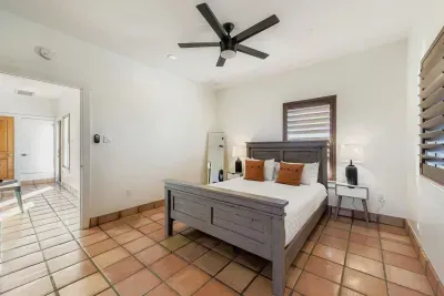 Bedroom with natural light.