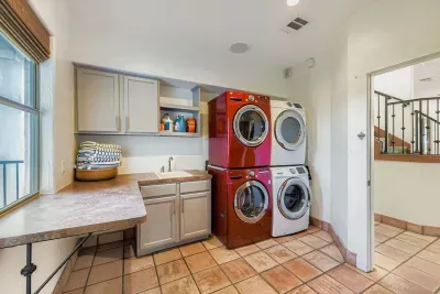 Laundry room with washer and dryer