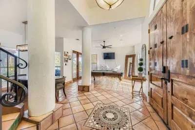Open entry and interior hallway.
