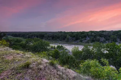 Sunset over the River