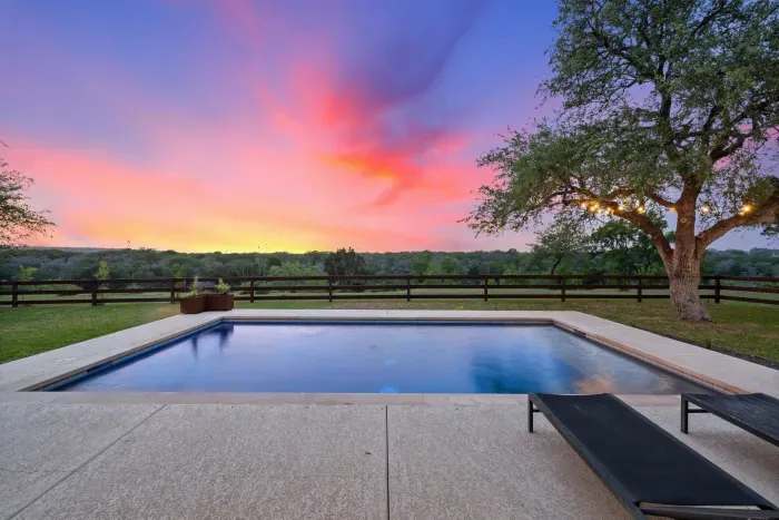 Sunset swims are just steps from your bedroom.