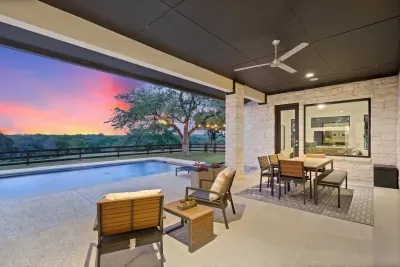 Cozy patio with comfortable seating and a peaceful atmosphere, perfect for morning coffee or evening relaxation.