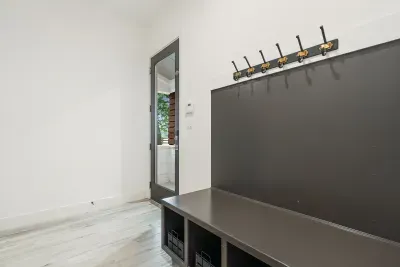 Mudroom off the breezeway, perfect for outdoor gear and storage.