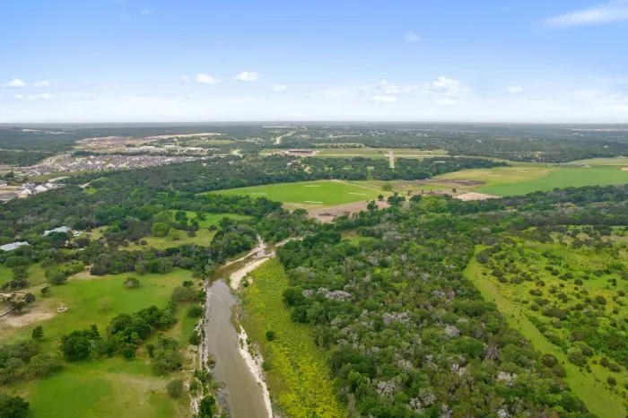 Bird’s-eye view of Hill Country serenity and wide-open skies.