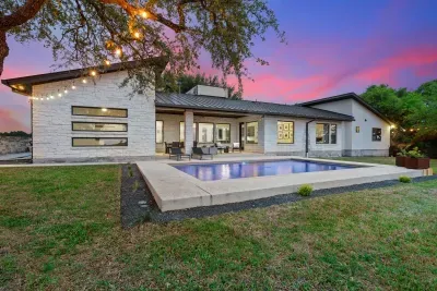Relax and unwind by the sparkling pool, offering a perfect spot for swimming, lounging, or soaking up the sun. Surrounded by comfortable seating and beautiful landscaping, it's an ideal retreat for outdoor enjoyment.