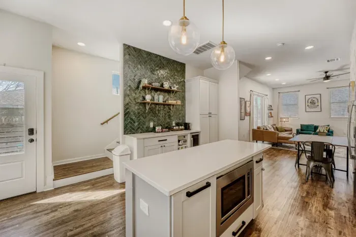 Spacious layout ideal for cooking and entertaining.