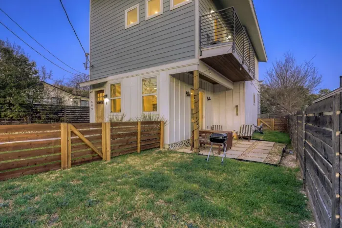 Private outdoor space perfect for relaxing after a day in Austin.