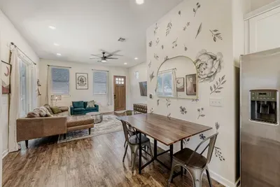 Open-concept design perfect for meals, conversation, and gathering.