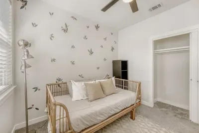Flexible room perfect for working, reading, or extra sleeping space.
