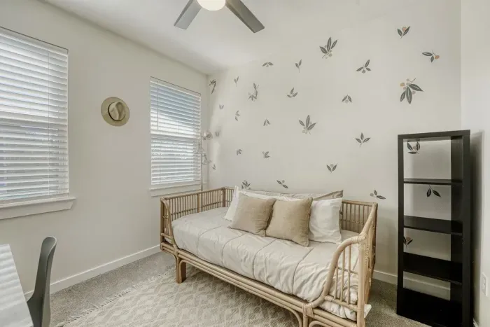 Quiet area ideal for remote work or planning your Austin adventures.