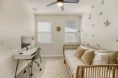 Functional flex space for work, relaxation, or extra guests.