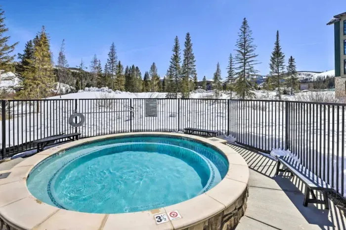 Day or night, unwind your way with a soothing hot tub.