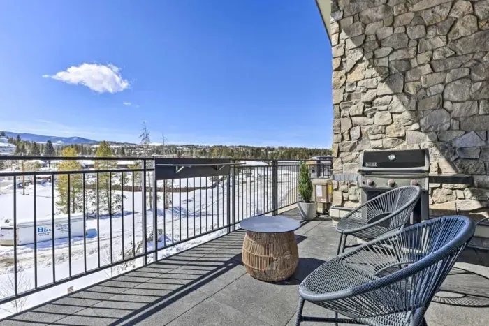 Step outside to your balcony and take in the beauty of the surrounding peaks and nature.