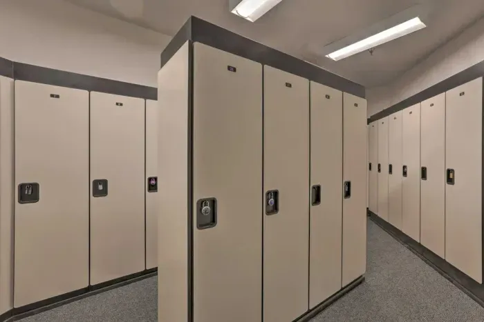 Storage to secure your belongings while you unwind.