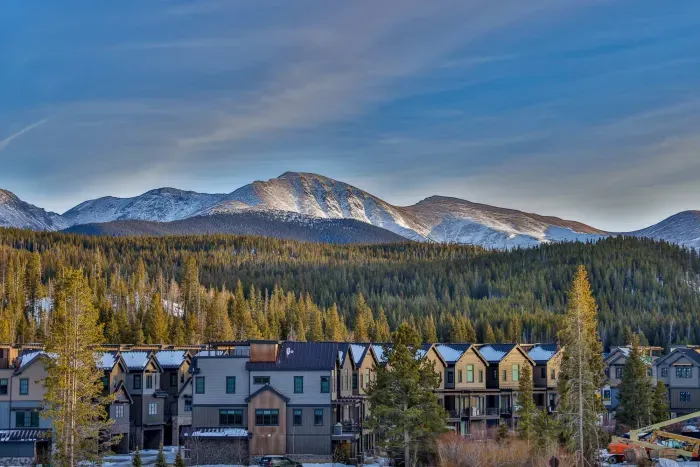 Panoramic alpine mountain views from the property.