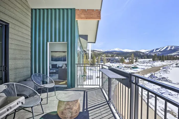 Relax with scenic alpine views from your own outdoor space.