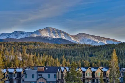 Stunning mountain views overlooking the alpine village below.