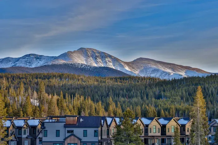 Stunning mountain views overlooking the alpine village below.