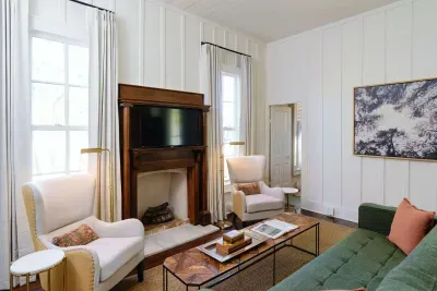 Cozy living room with natural light.