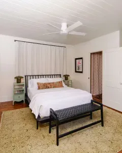 Guest bedroom with cozy layout.