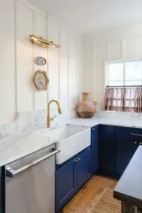 Bright kitchen with modern updates.