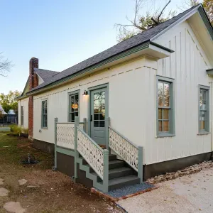 Side exterior of the cottage.
