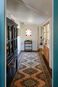 Welcoming interior hallway view.