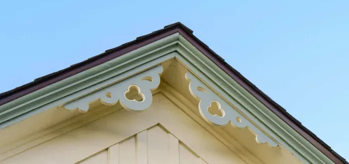 Decorative historic trim showcasing classic Georgetown craftsmanship.
