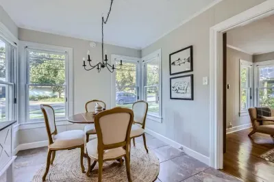 A charming space for dining, conversation, and shared memories.