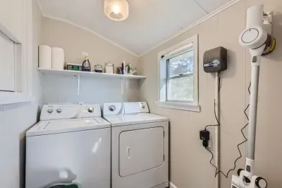 Keep your clothes fresh with an easy-to-use laundry area during your visit.