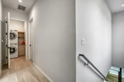 Convenient laundry access for longer stays and pool days.