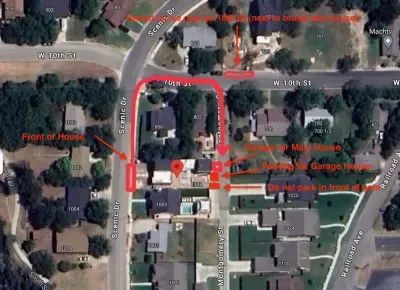 Parking: Aerial Diagram