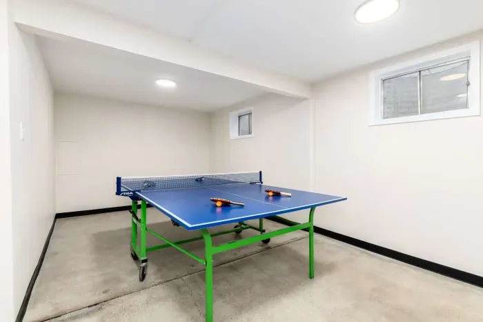 Ping-pong setup perfect for friendly competitions during your stay