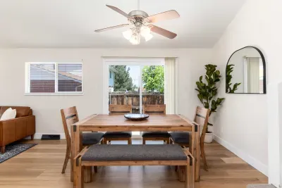 Elegant dining area for family meals or friendly gatherings.