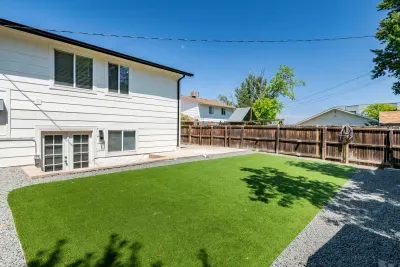 Spacious yard perfect for outdoor fun and Colorado sunsets.