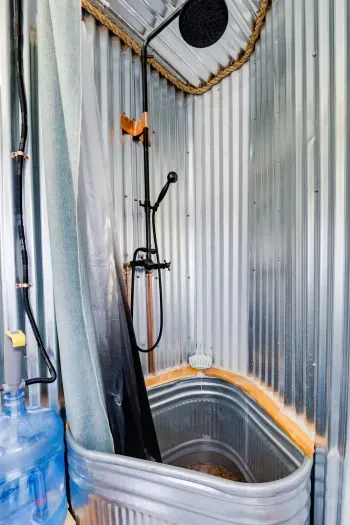 Indulge in the luxurious rain shower, designed to offer a soothing, spa-like experience. The gentle flow of water mimics the feeling of rainfall, providing a refreshing and relaxing shower every time.