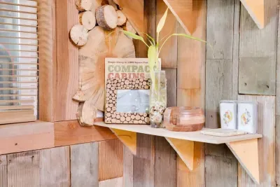 A compact cabin....