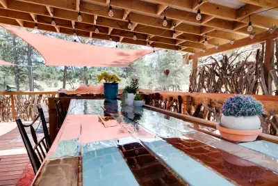 The bar top
